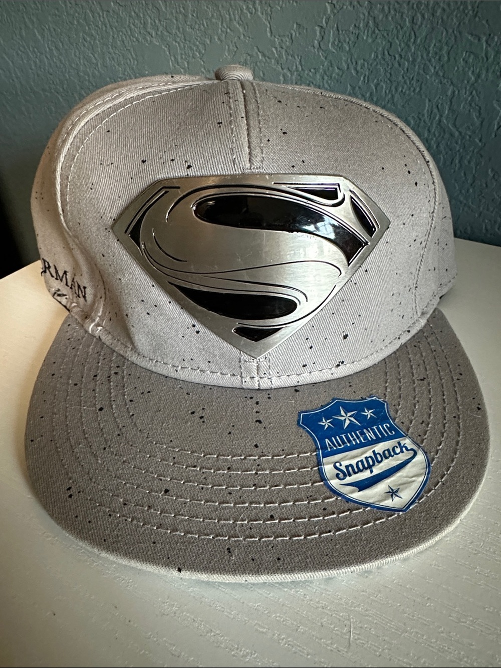 DC Comics Gray Snapback with Metallic Superman Shield